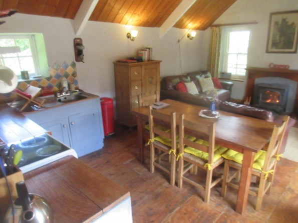 Holiday cottage on an organic farm in a valley in West Wales