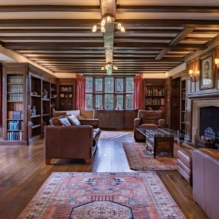 Living room at the manor house