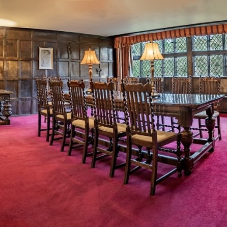 Dining room at Great Tangley Manor House