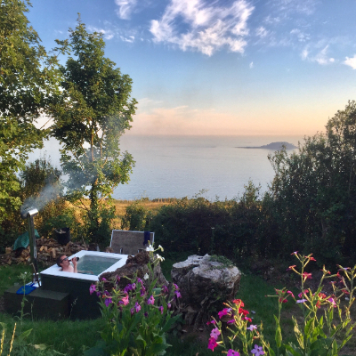 Seaview stone house in south Cornwall