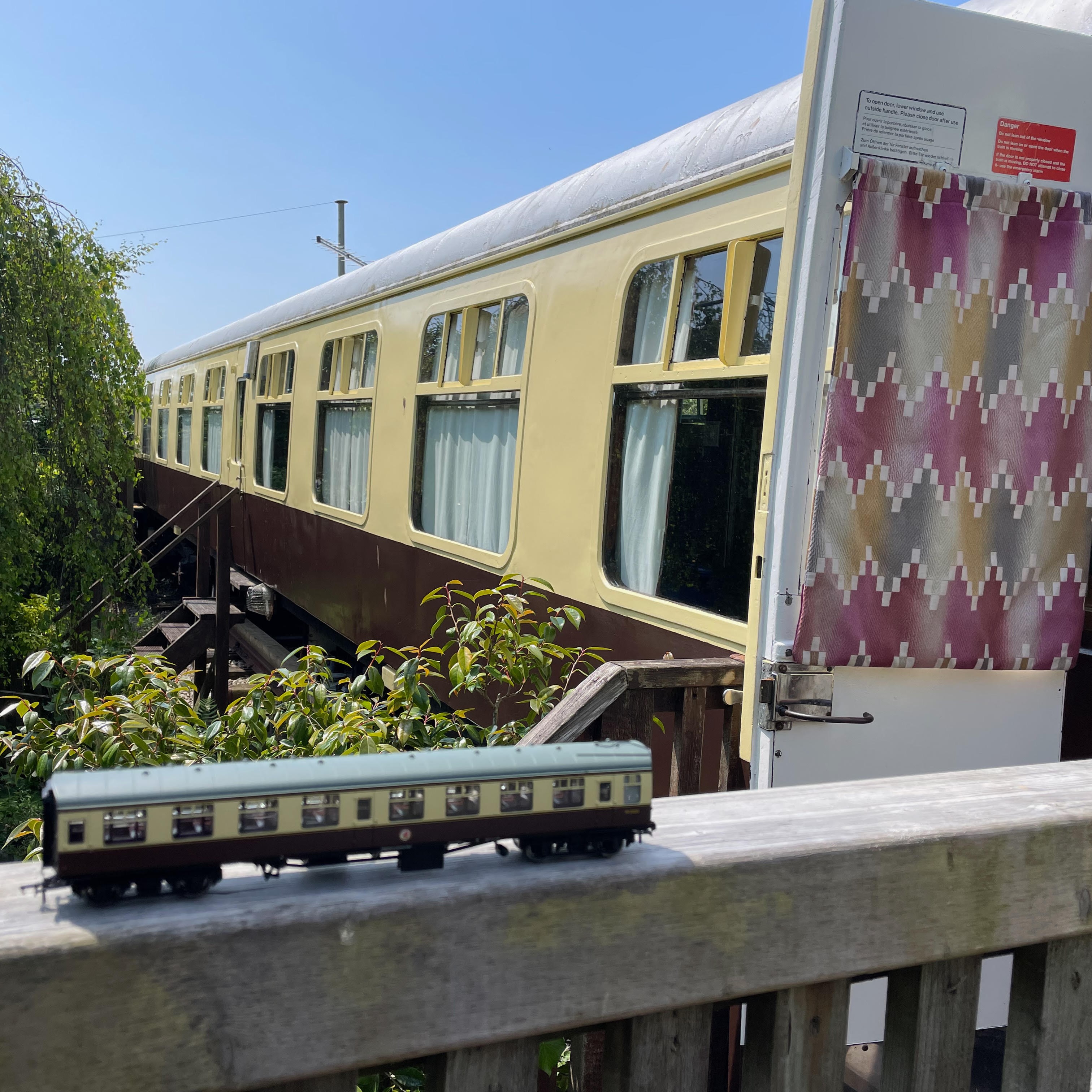 Train carriage in Cornwall