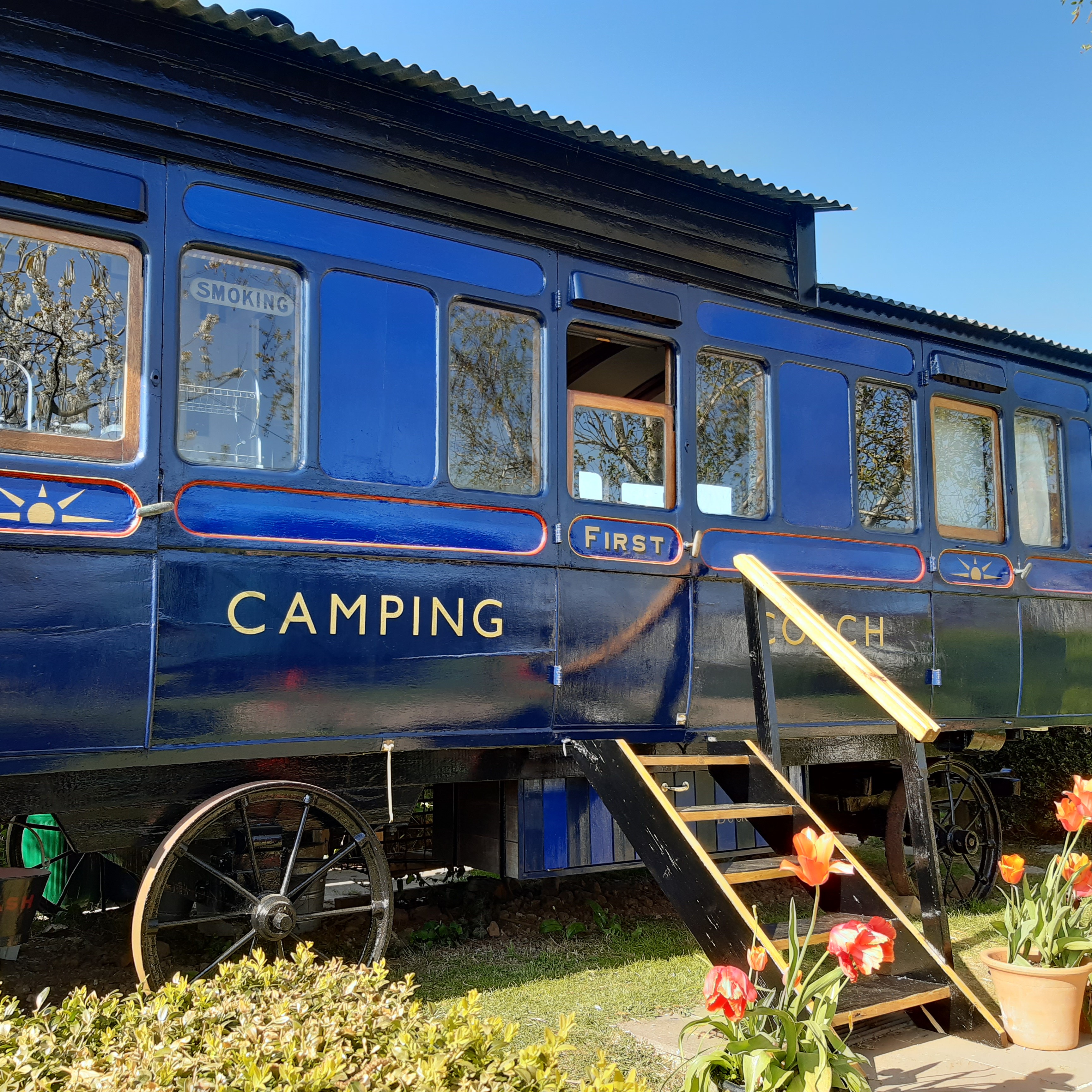 Victorian railway carriage in Dorset